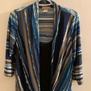 Nina & Me 1 piece Attached Blouse Size M